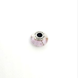 Pandora Retired Looking Glass Murano Sterling Silver bead